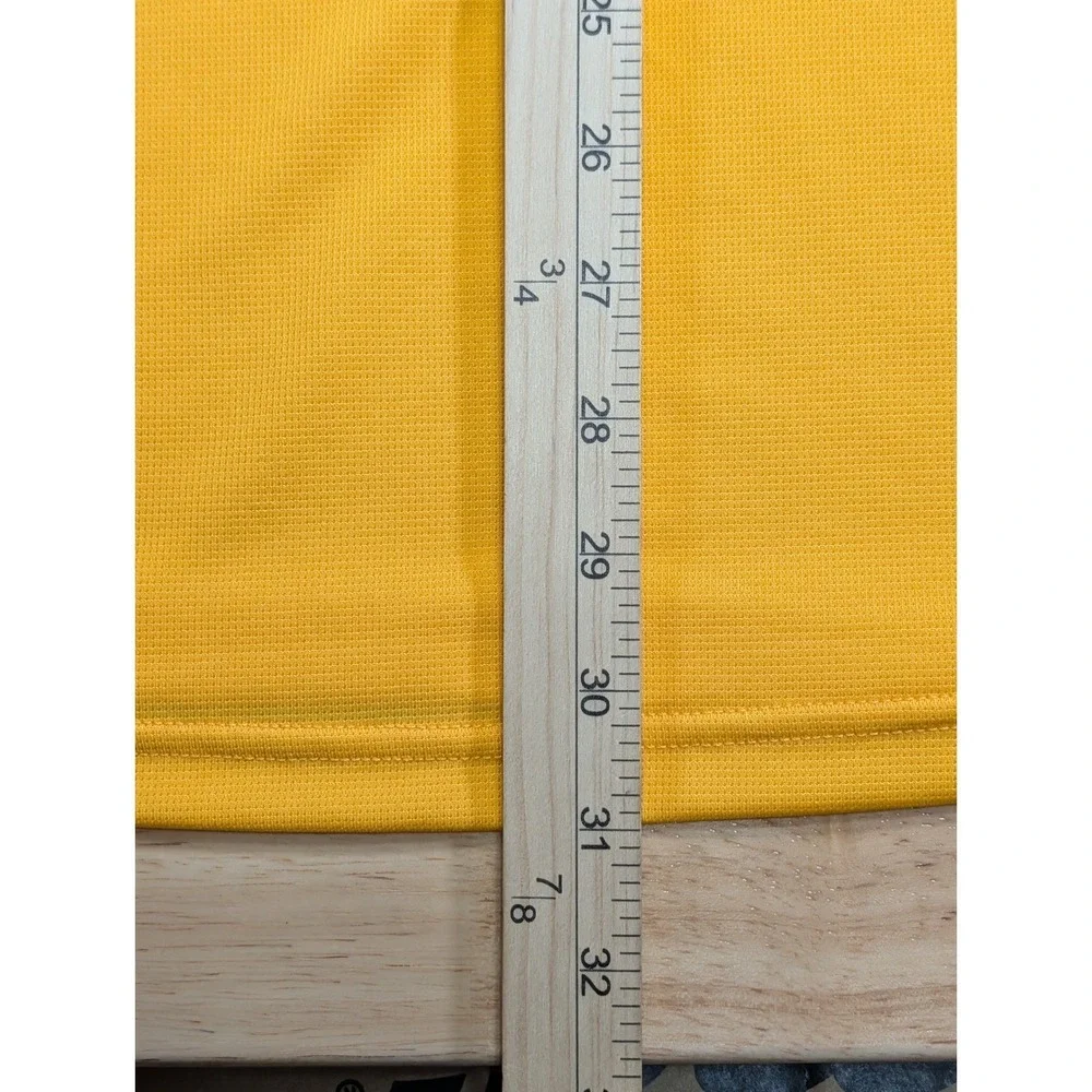 Reebok Pittsburgh Steelers NFL PlayDry Polo Shirt Mens‎ Large Gold White